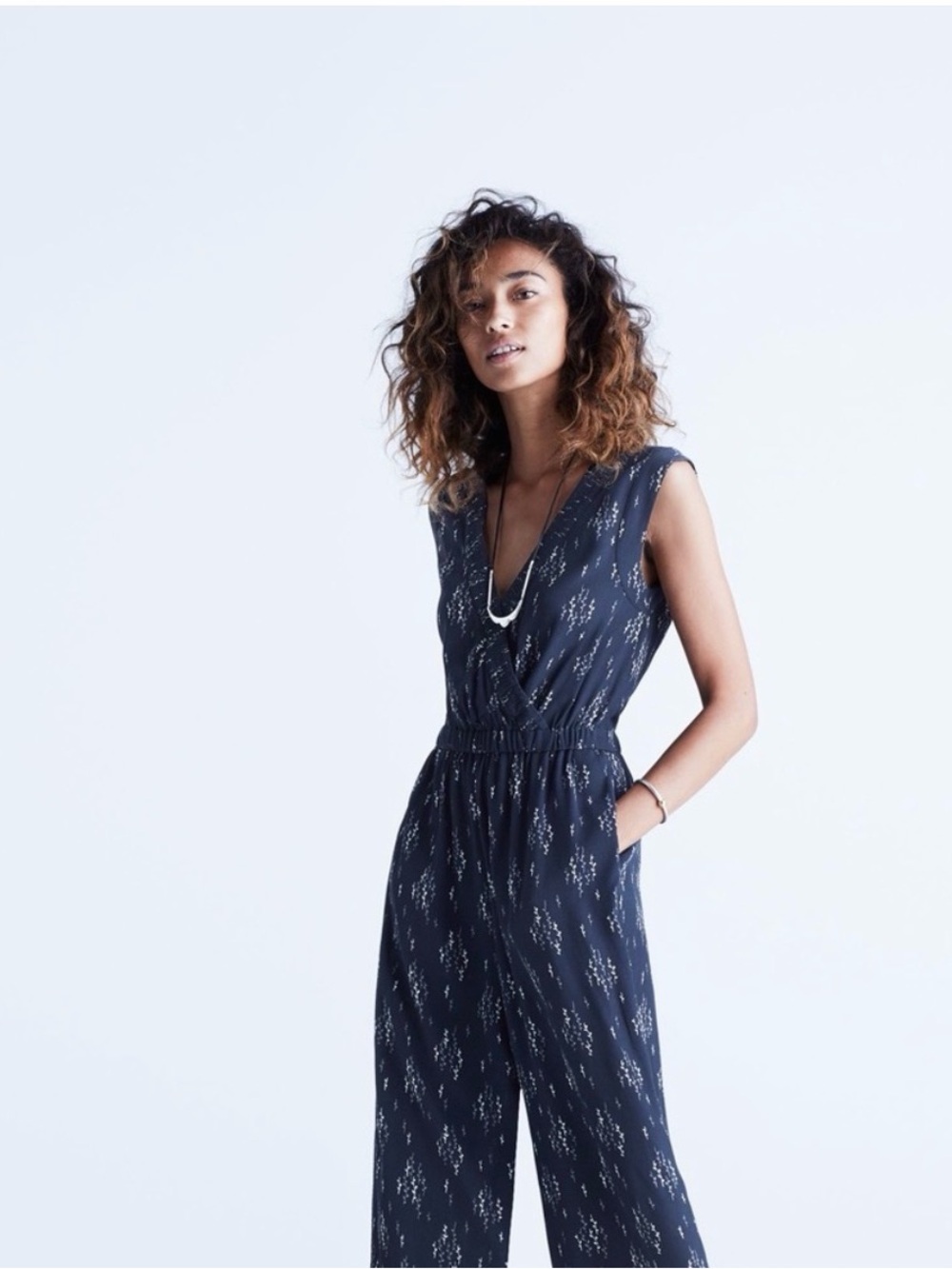 Madewell Wrap-Front Culotte Jumpsuit